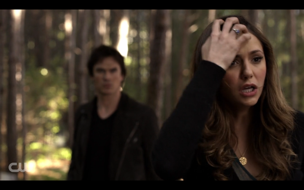 What happens to Damon and Elena in the final scene of Episode 9?